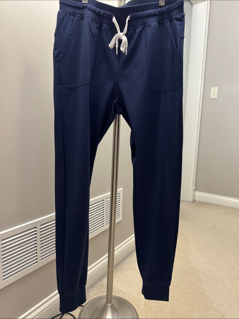 Women’s  Navy Jogger Pants with Drawstring